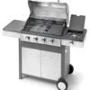 Barbecue GPL Ompagrill 5 B INDIANAPOLIS Grigio e Inox