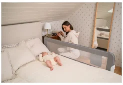 Barriera letto Momi AKCE00061 LEXI XL pieghevole Grey
