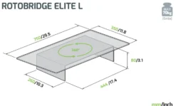 Base girevole per TV Meliconi Rotobridge Elite L nera