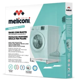 Base lavatrice Meliconi 656148 Base Move Style White