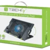 Base raffreddamento Techly ICOOL CP12TY ICOOL Black e Blue