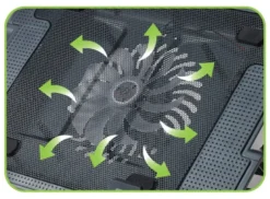 Base raffreddamento Techly ICOOL CP12TY ICOOL Black e Blue