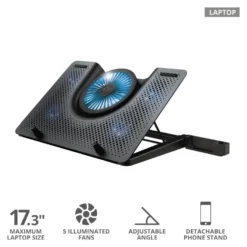 Base raffreddamento Trust 23581 GXT 1125 Quno Black e Blue