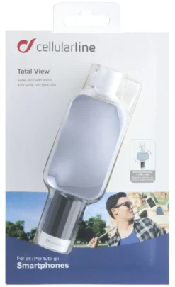 Bastone selfie Cellular Line SELFIESTICKVIEWK Total View White e Black