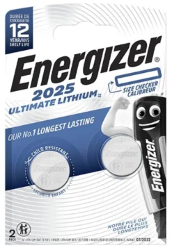 Batteria CR2025 Energizer ULTIMATE LITHIUM Silver