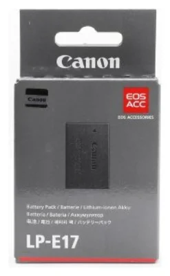 Batteria fotocamera Canon 9967B002 GENUINE LP E17 Black
