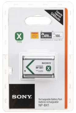 Batteria fotocamera Sony X TYPE NP BX1 Silver