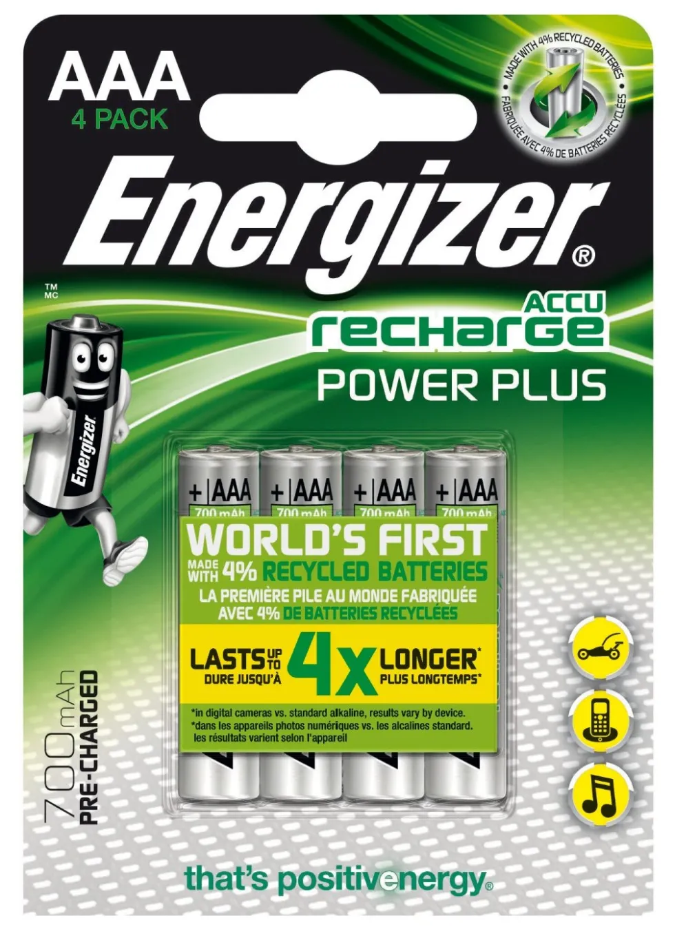 Batteria Ministilo AAA ricaricabile Energizer 535 417005 00 POWER PLUS