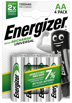 Batteria Stilo AA ricaricabile Energizer E301376005 RECHARGE UNIVERSAL