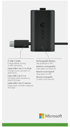 Batteria videogioco Microsoft SXW 00002 XBOX ONE Play And Charge Kit B