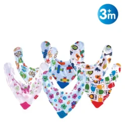 Bavaglino Nuby ID4290 bandana con massaggiagengive Assortito