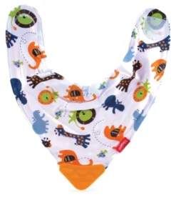 Bavaglino Nuby ID4290 bandana con massaggiagengive Assortito