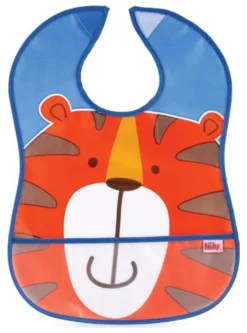 Bavaglino Nuby ID4278 con tasca raccogli pappa Assortito