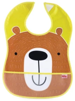 Bavaglino Nuby ID4278 con tasca raccogli pappa Assortito