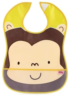 Bavaglino Nuby ID4278 con tasca raccogli pappa Assortito