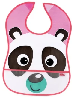 Bavaglino Nuby ID4278 con tasca raccogli pappa Assortito