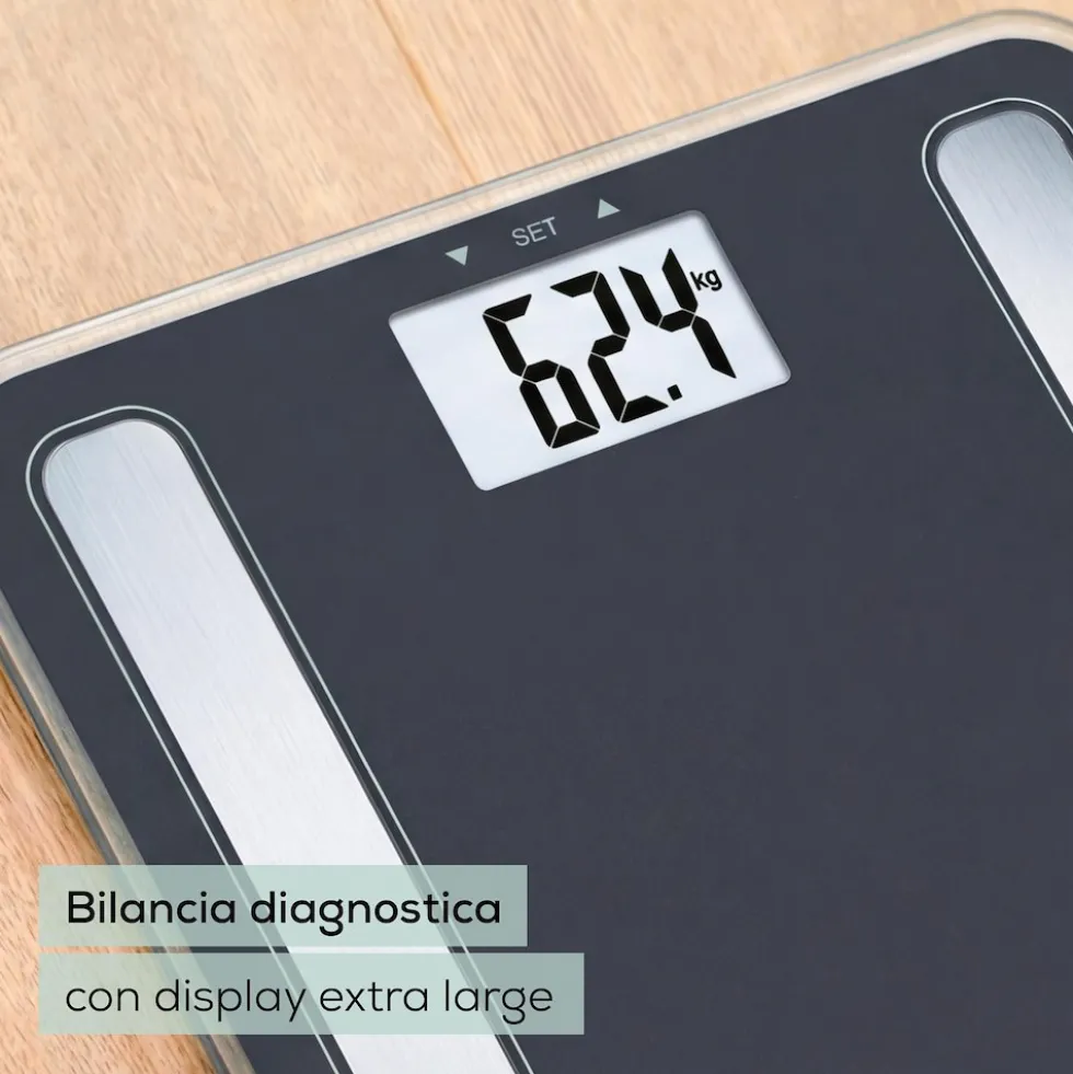 Beurer Bilancia Diagnostica Con Display Lcd Xl Retroilluminato 180Kg Max