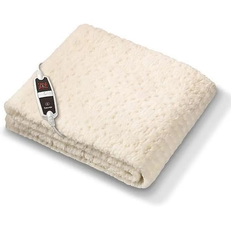 Beurer Coprimaterasso Termico 150X80Cm In Peluche Con Cert Oeko-Tex 100