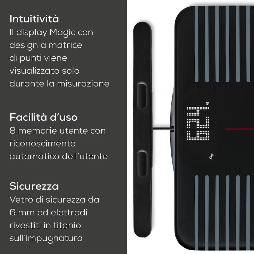 Beurer Pesapersone Elettr. Diagnostica Wifi Bluetooth Max 180Kg 8Utenti