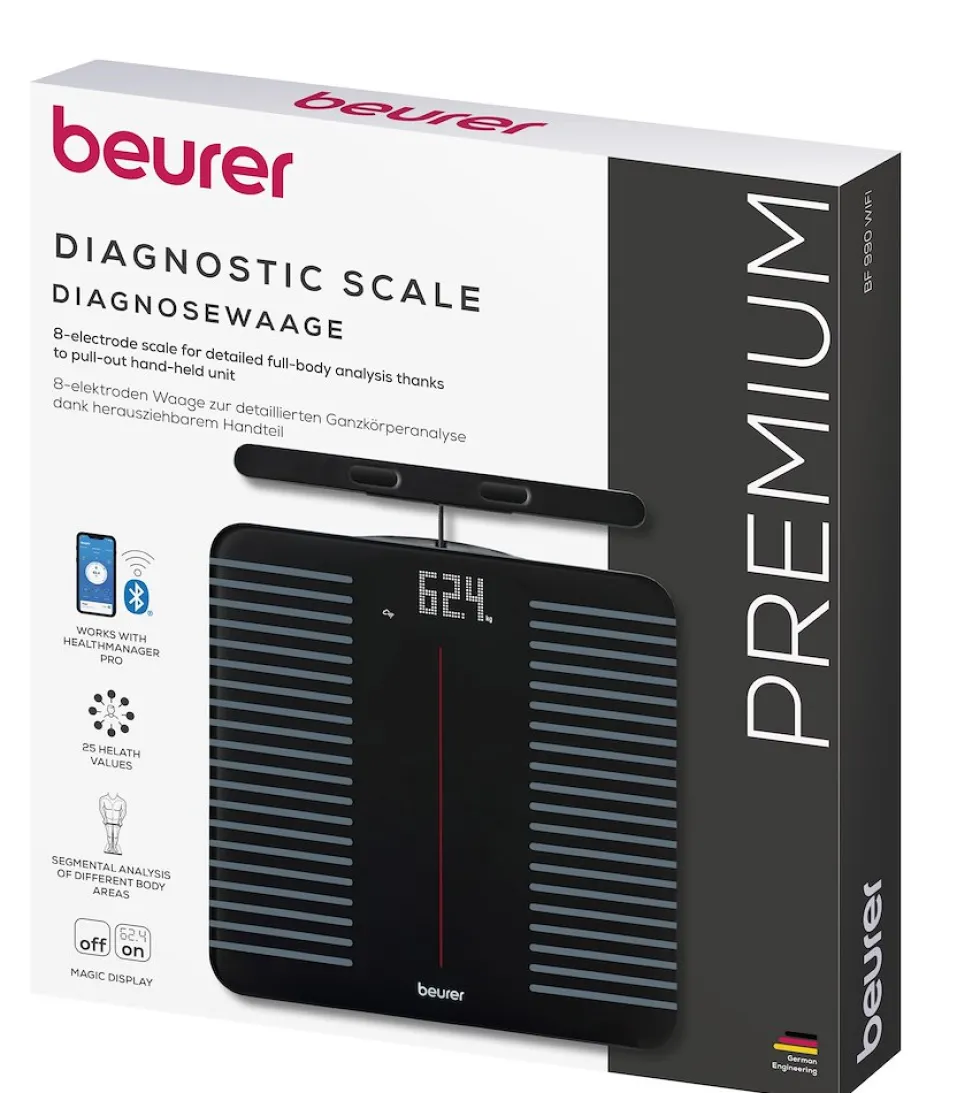 Beurer Pesapersone Elettr. Diagnostica Wifi Bluetooth Max 180Kg 8Utenti