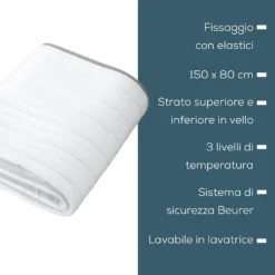 Beurer Scaldaletto Singolo 150X80Cm 3Liv Temp