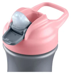 Bicchiere bimbo Chicco 0000692010000 Pop Up 2+ Rosa e Grigio