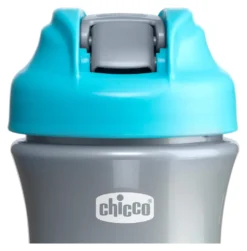 Bicchiere bimbo Chicco 0000692020000 Pop Up 2+ Azzurro e Grigio