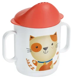 Bicchiere bimbo Cosmoplast 262 con coperchio 2 manici Assortito