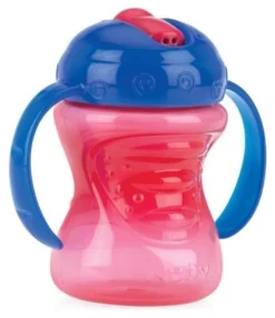 Bicchiere bimbo Nuby ID10302 con cannuccia