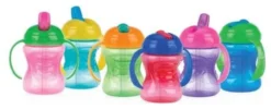 Bicchiere bimbo Nuby ID10302 con cannuccia