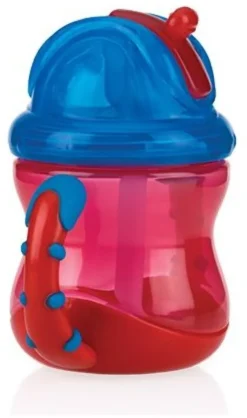 Bicchiere bimbo Nuby NV0404002 FLIP IT con cannuccia Assortito
