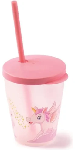 Bicchiere con cannuccia Snips 000853 Unicorno Rosa