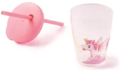 Bicchiere con cannuccia Snips 000853 Unicorno Rosa