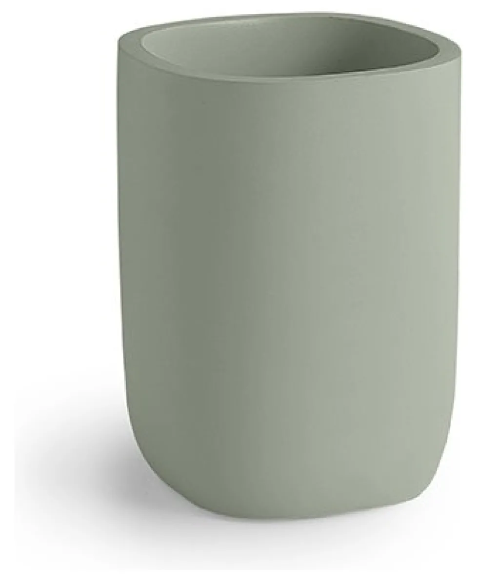 Bicchiere porta spazzolino Gedy YL9807 YLENIA Verde
