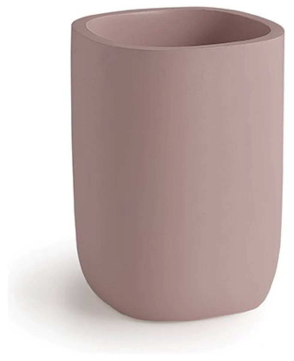 Bicchiere porta spazzolino Gedy YL9810 YLENIA Rosa