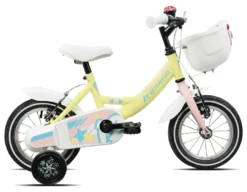 Bicicletta Legnano 26L9900DG BIMBA con rotelle Yellow Pink Matt