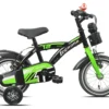 Bicicletta Legnano 26L9900N BIMBO con rotelle Black e Green Glossy