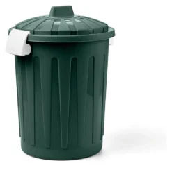 Bidoncino Veca BD001 0230MJ VBC BLIM coperchio a clip Verde bosco