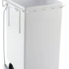 Bidone carellato Giganplast MAX con pedale e reggisacco Bianco