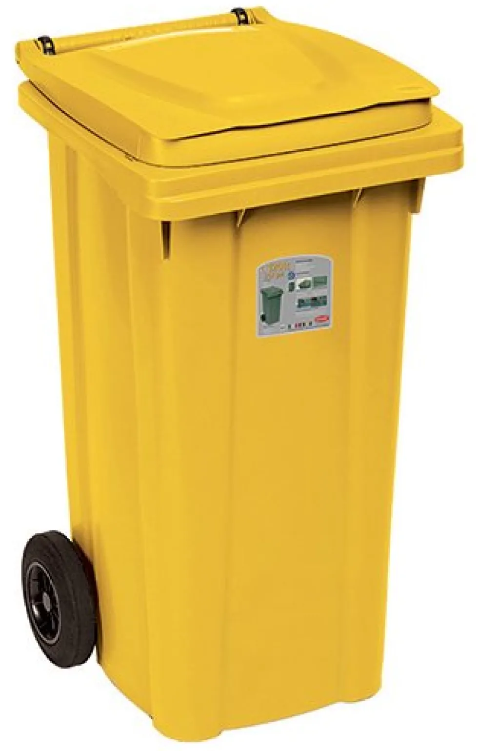 Bidone carellato Stefanplast 25696 URBAN ECO SYSTEM Giallo