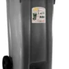 Bidone carellato Stefanplast 25706 URBAN ECO SYSTEM con pedale Grigio