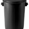 Bidone Stefanplast 25080+25980 con coperchio Nero