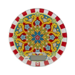 Bilancia digitale in glass pesa fino a 5 kg, Ø 18,5 cm - Evviva
