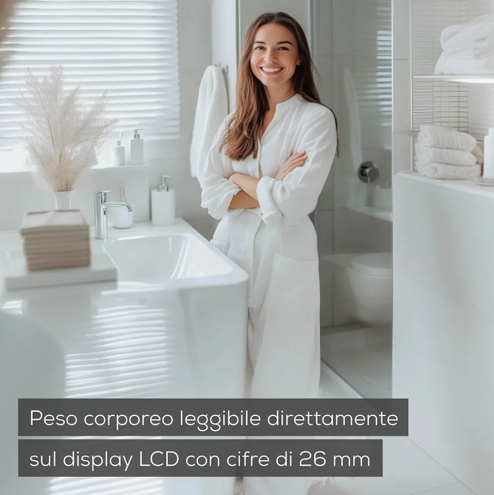 Bilancia pesapersone Beurer GS 10 Glitter in vetro fino a 180 kg