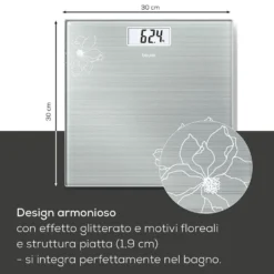 Bilancia pesapersone Beurer GS 10 Glitter in vetro fino a 180 kg