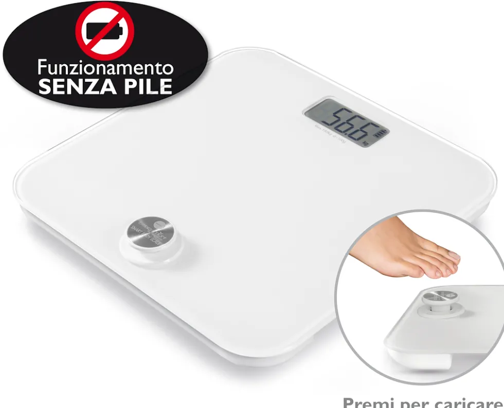 Bilancia pesapersone MACOM 869 SMART BODY SCALE ricaricabile