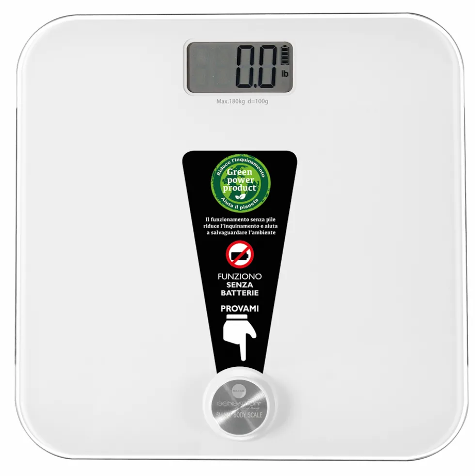 Bilancia pesapersone MACOM 869 SMART BODY SCALE ricaricabile