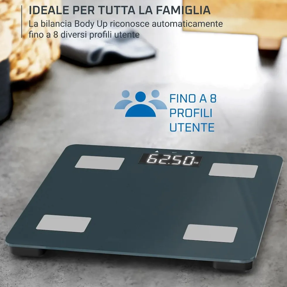 Bilancia pesapersone Rowenta Body Up 2.0 BR2600 con 7 indicatori corporei