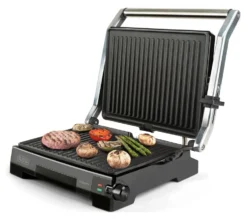 Bistecchiera elettrica Black & Decker BXGR2200E Inox e Black