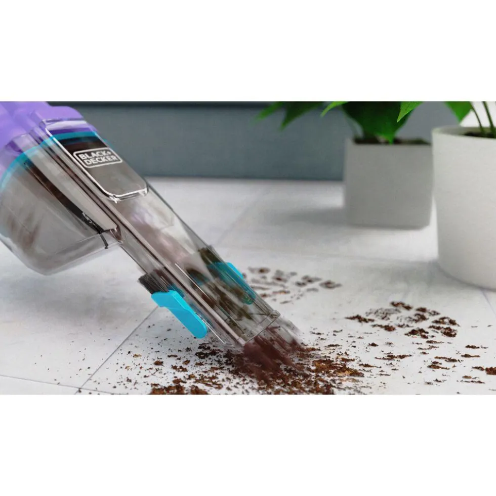 Black & Decker Aspirabriciole 14,4Wh 7,2V Litio Ricarica Veloce